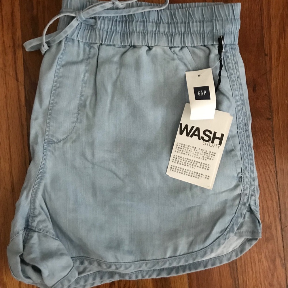 Gap Chambray Vintage Wash jogger Shorts